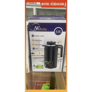 Ấm đun nước siêu tốc nk media hàng chính hãng, ấm đun nước siêu tốc nk media đa năng nấu nóng ủ nhiệt qm store