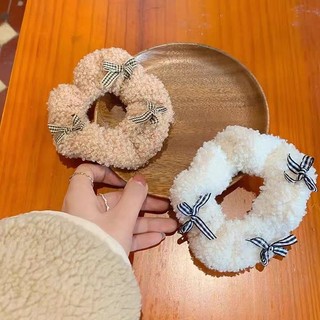 Cột tóc đính dây nơ dễ thương