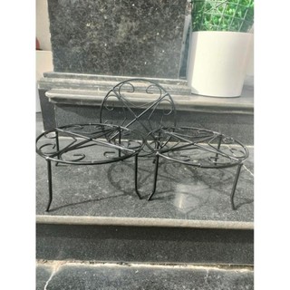 Đôn Sắt bốn chân Kê Chậu 20x10cm, Đế để chậu chậu cây cảnh