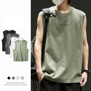 Áo ba lỗ - Áo Tank Top unisex IN LIERT ENGTGY, vật liệu cotton 100% co giãn, thoáng mát
