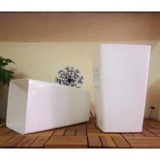  Combo 3 Chậu nhựa trồng cây kiểu vuông cao -cỡ lớn 40*24cm 