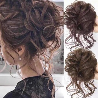  TÓC BÚI KẸP XOĂN Tóc giả búi kẹp xoăn lơi Hàn Quốc TGNBU09 