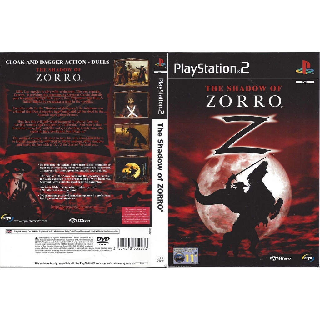 đĩa game p s 2 zorro