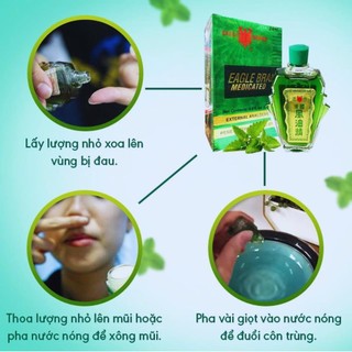 Dầu xanh con ó Eagle Brand 24ml (Chính hãng dầu Singapore - có xuất HD)