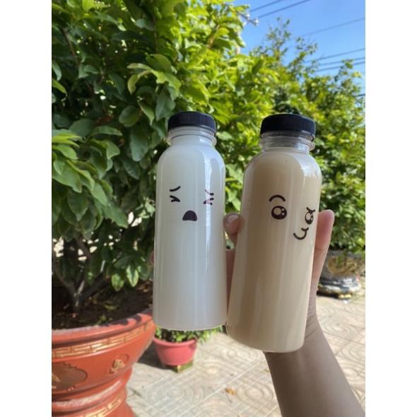 100 Chai tròn miệng rộng  f38 - 330ml dày