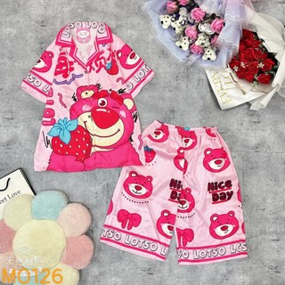 Đồ ngủ quần lửng Pijama Lụa xước