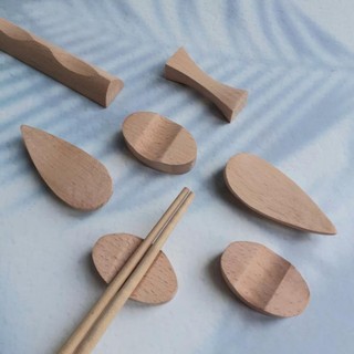 Bộ gác / kê đũa thìa bằng gỗ beech, decor bàn ăn, kê đũa thìa đẹp vitrapro