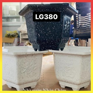 Chậu lục giác giả đá - lg380. 14$