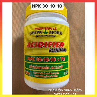 30 -10 -10+te phân bón lá grow more hộp 100gr 19$