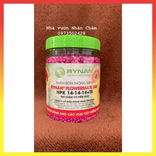 Phân bón thông minh rynan flowermate 240 npk 14-14-14+te chuyên dùng cho các loại cây kiểng có hoa 24$