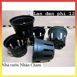 Chậu nhựa trồng lan đen phi 12 28$