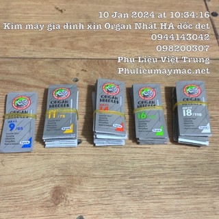 Kim Máy Gia Đình Xịn Organ Nhật Gói 10cái #120103