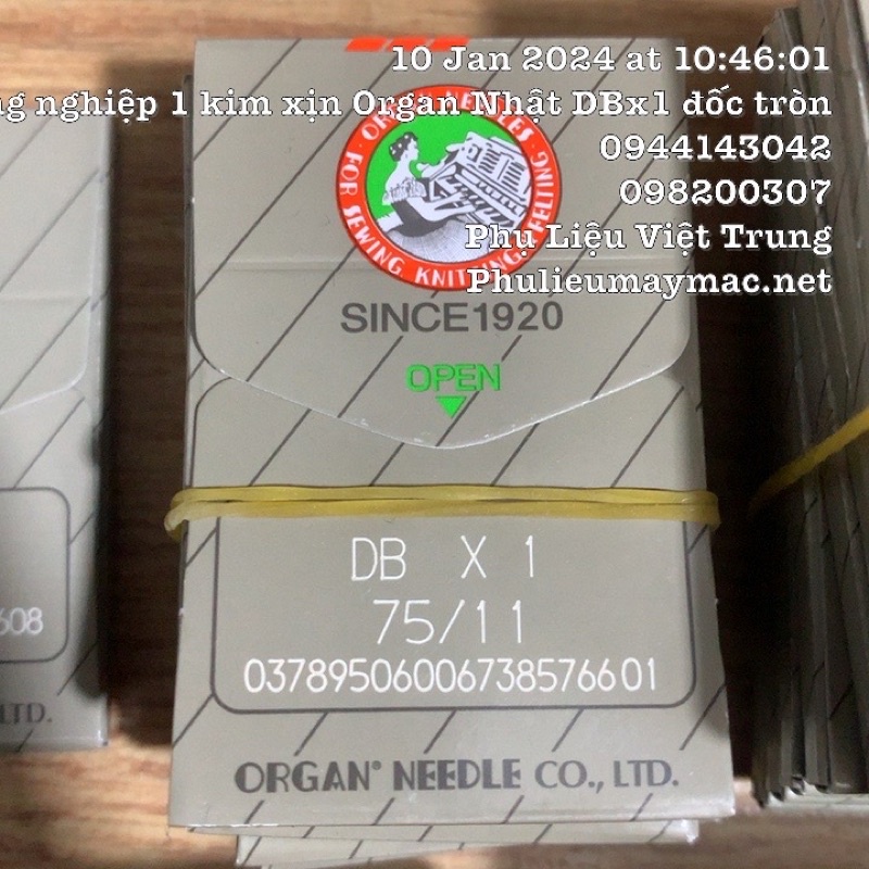 Kim Máy Công Nghiệp xịn Organ Nhật  DBx1  #120103