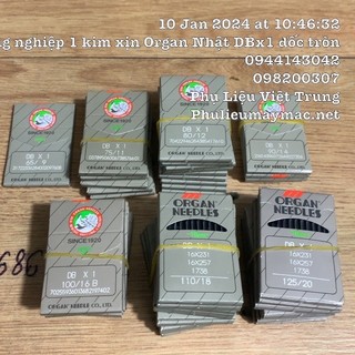 Kim Máy Công Nghiệp xịn Organ Nhật DBx1  Gói 10cái #120103