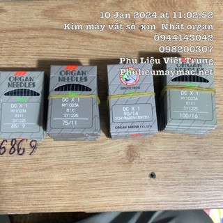 Kim Máy Vắt Sổ xịn Organ Nhật gói 10 cái #120103