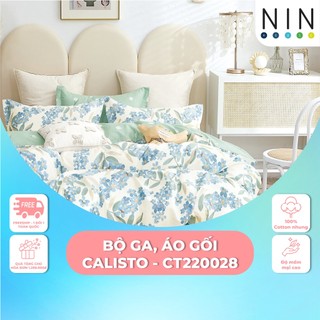 Bộ DRAP, áo gối NIN Calisto CT220028 đủ kích thước 1m2, 1m4, 1m6, 1m8 Không kèm mền