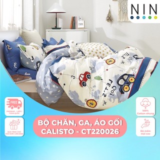  Bộ DRAP, áo gối kèm mền chần NIN Calisto CT220026 đủ kích thước 1m6, 1m8