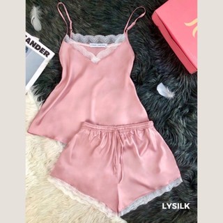 Bộ đồ ngủ nữ lụa hai dây cao cấp
