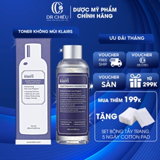 Toner Klairs phục hồi da dưỡng da trắng sáng giúp giảm mụn cấp ẩm hiệu quả