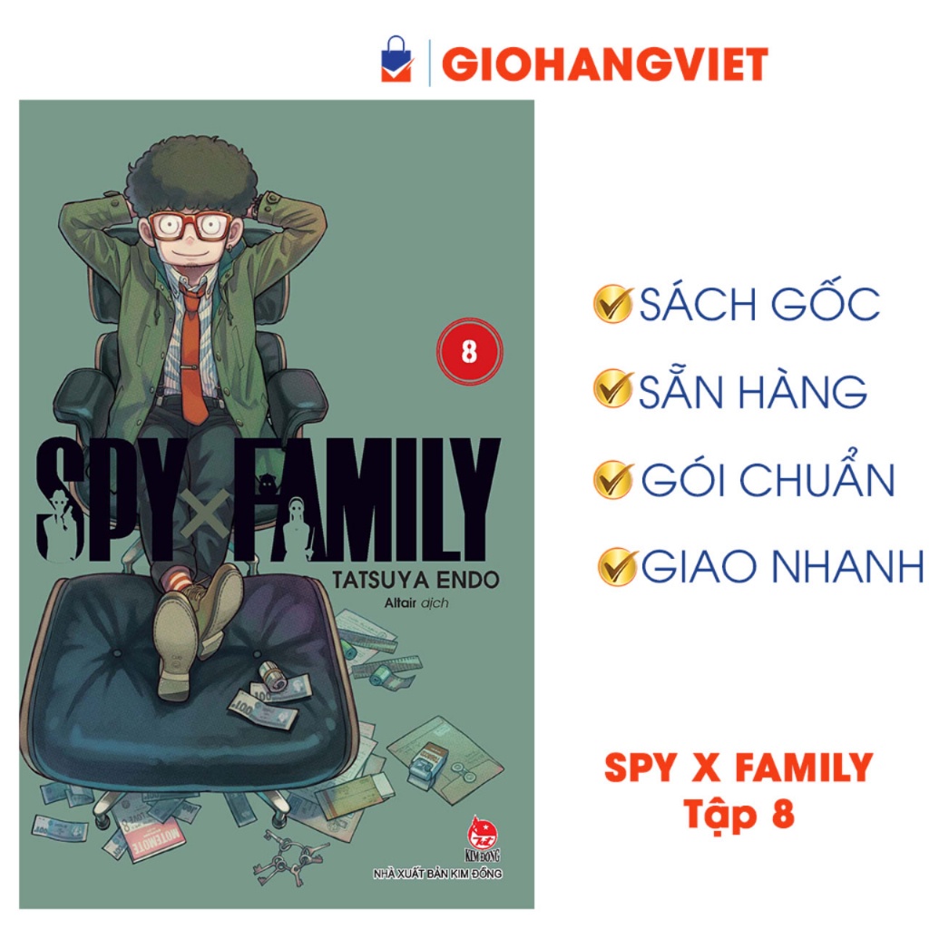 Truyện tranh Spy X Family Tập 8 (Tặng kèm Standee PVC)