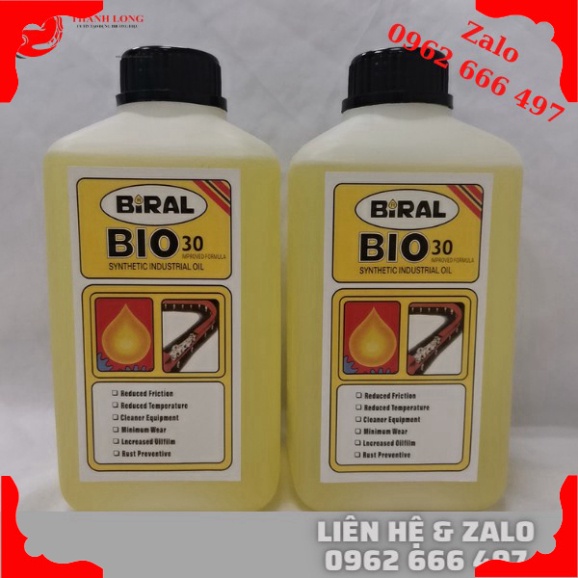 [Mới]- Dầu Biral Bio 30 , dầu xích chịu nhiệt cao