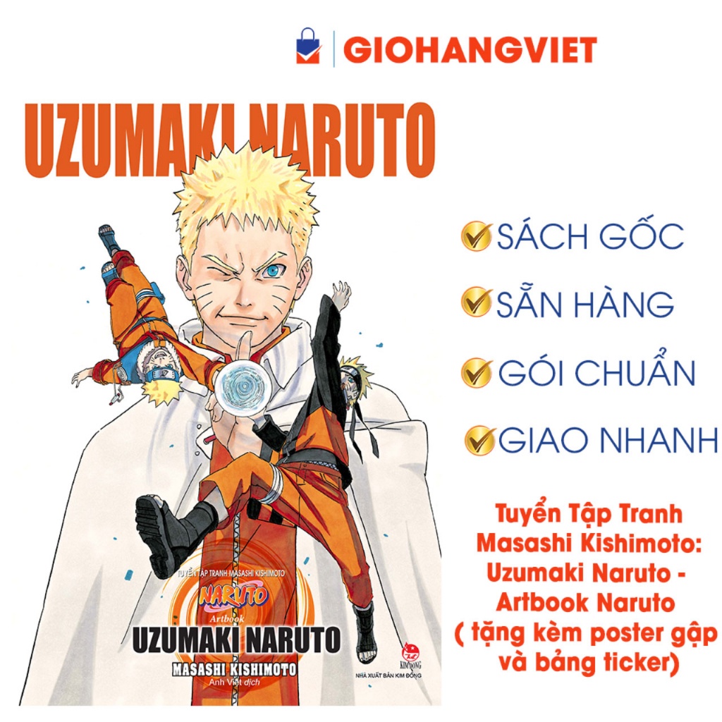 Truyện tranh - Tuyển Tập Tranh Masashi Kishimoto: Uzumaki Naruto - Artbook Naruto (tặng kèm poster g