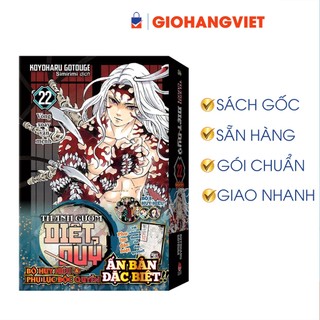 Truyện - Bản Đặc Biệt Thanh Gươm Diệt Quỷ - Kimetsu No Yaiba - Tập 22:Vòng Xoay Vận Mệnh --Tặng Kèm Bộ Huy Hiệu +Phụ Lục