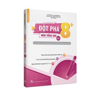 Sách - Combo Đột phá 8+ môn Tiếng anh tập 1 và tập 2 (Phiên bản 2020)