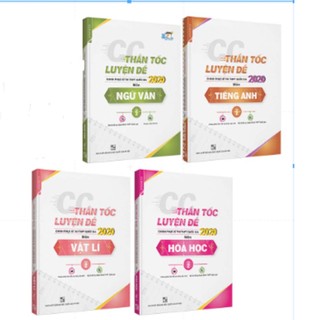 Sách - Combo 4 cuốn Thần tốc luyện đề 2020 môn: Văn - Anh - Lý - Hóa (Tập 2)