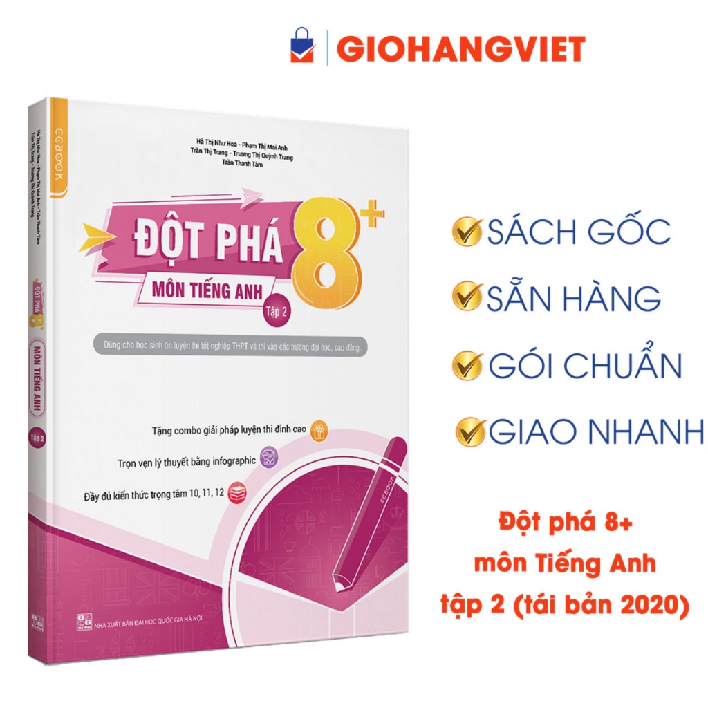 Sách - Đột phá 8+ môn Tiếng Anh - tập 2 (tái bản 2020)