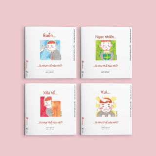 Sách - Combo 4 Cuốn Cảm xúc - Ehon Nhật Bản dành cho bé từ 0 - 6 tuổi (Tặng hướng dẫn học chơi cùng con)