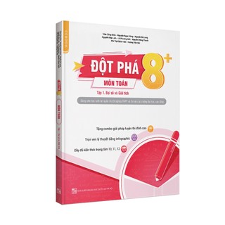Sách - combo đột phá 8+ môn tiếng anh - toán - vật lý tập 1 - tb2020