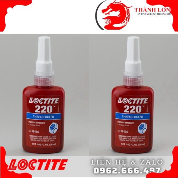 [Mới]- Keo khoá ren loctite 220 - 50ml và 250ml