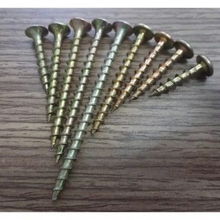Vít vàng 1.5cm, 3cm, 4cm, 5cm túi 1kg bắt gỗ công nghiệp, nhựa công nghiệp, Vít gỗ ren thưa