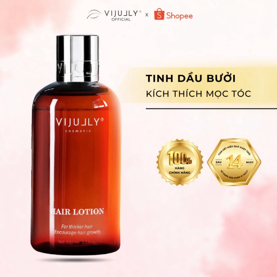 Xịt Mọc Tóc VIJULLY Tinh Dầu Bưởi Vi Jully 150ml - Xịt Bưởi Dưỡng Tóc Dài khỏe kích Mọc Tóc nhanh