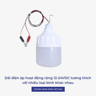 Bóng đèn 12v kẹp bình ắc quy rạng đông led 7w / 9w / 12w siêu sáng tiết kiệm điện