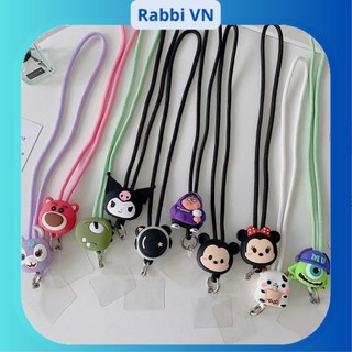 Dây đeo điện thoại gắn vào ốp lưng hoạ tiết hoạt hình dễ thương
