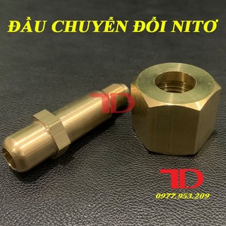 Đầu chuyển đổi dây dẫn khí nito, oxy sang dây nạp Gas Vật tư Điện lạnh Thuận Dung