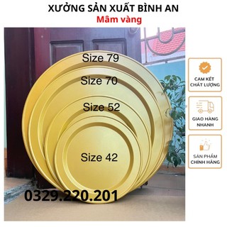 Mâm nhôm mạ vàng  [HÀNG LOẠI 1 TẠI XƯỞNG] dùng để bày lễ thờ cúng, tiến cúng đền chùa