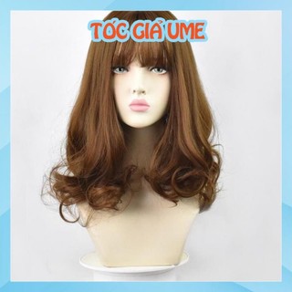 Tóc giả nữ cả đầu đẹp cao cấp Tóc giả nguyên đầu xoăn ngắn 30cm tặng lưới đội tóc ❤️FREESHIP❤️
