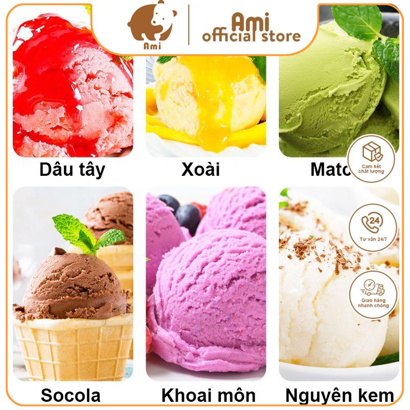 Bột làm kem không cần máy, Tự làm kem tại nhà dễ dàng, Bột làm kem chuyên dụng gói 100g