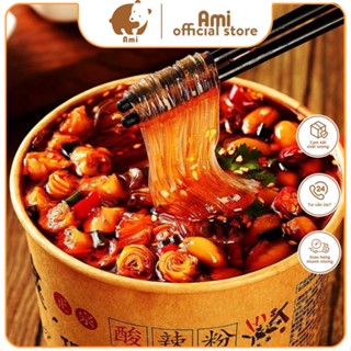 [Loại  thượng hạng] Miến cay Trùng Khánh NẮP ĐỎ hũ siêu to kèm đủ 8 gói vị thơm ngon hũ lớn 220g