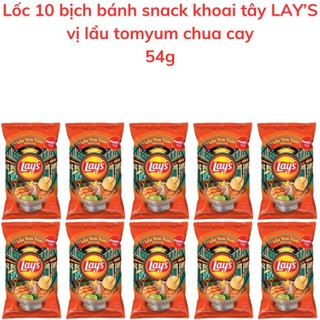 Bánh snack khoai tây LAY'S vị lẩu tomyum chua cay 54g