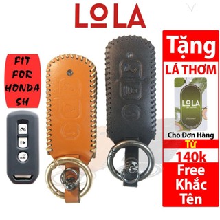 Bao da chìa khóa sh, pcx, sh mode, cub 125, adv honda loại 3 nút bấm smartkey toaroca chống trầy xước,rơi,vỡ