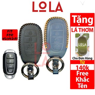 Bao da chìa khoá hyundai accent 2021 2023, elantra 2023, n line da bò thật handmade