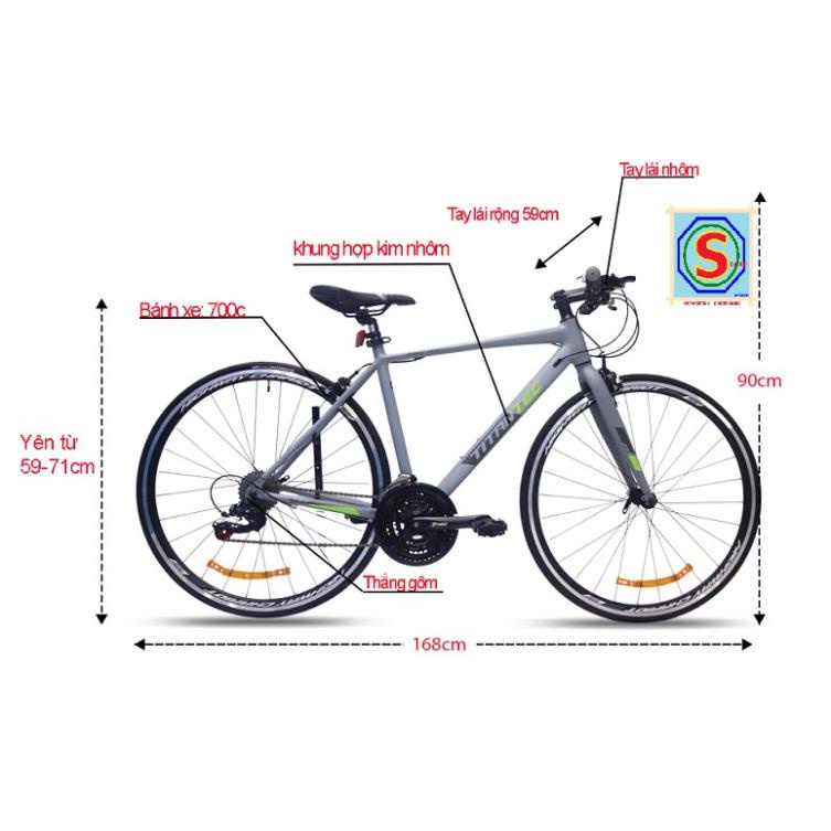 [INBOX NHẬN KM] [FGT] Xe Đạp Touring Titantec 700c Khung Nhôm Tay đề 3×8 shimano - LHệ Gian Hàng để 
