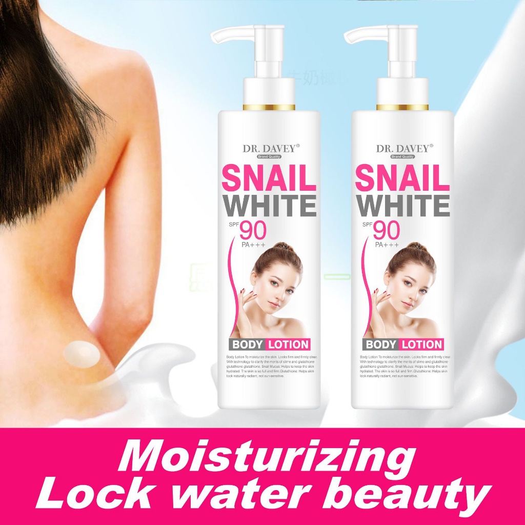 Kem dưỡng thể trắng da Ốc Sên DR.DAVEY Snail White SPF 90+++ 200ml