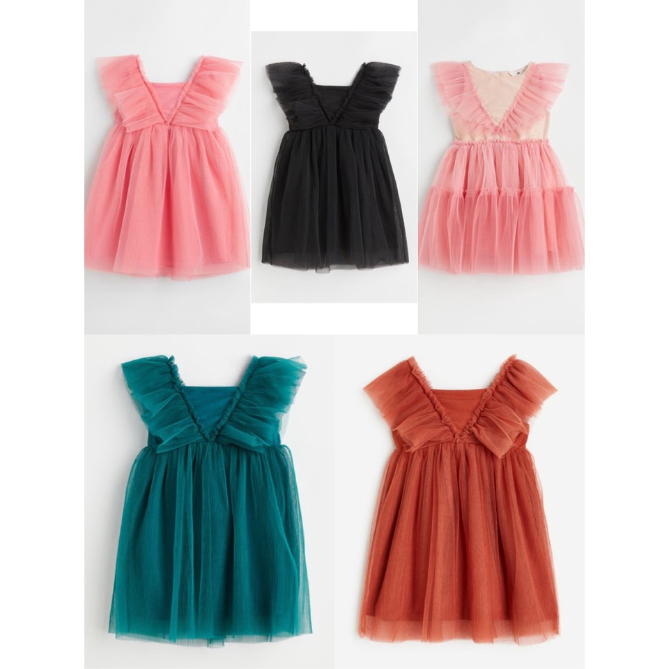 Váy công chúa HM tutu ren dập ly nhiều màu size 2-12y