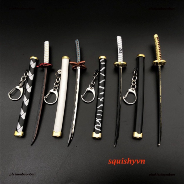 Móc khoá kiếm Nhật katana quy mô kiếm katana one piece kim loại