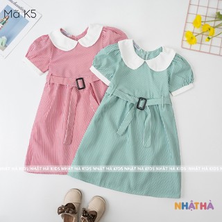Váy bé gái K5 mùa hè chất liệu thô mềm size đại từ 11 - 45kg cho bé đi học siêu xinh